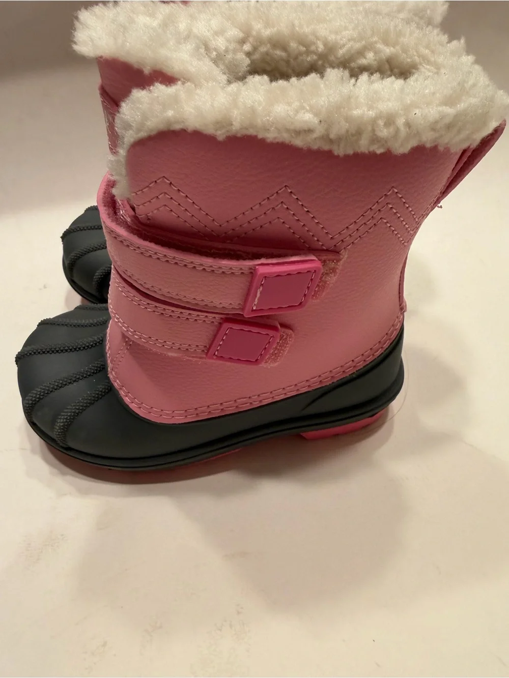 Cat & Jack Pink Winter Boots Waterproof, Size 8 Toddler Girl